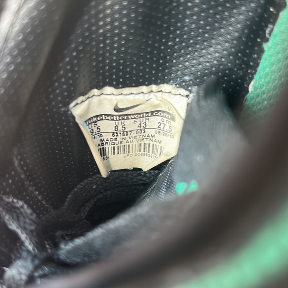 Nike Running Shoes Toki Low TXT Print Lucid Green Sneakers 631697-003 Size 9.5 - Picture 5 of 5